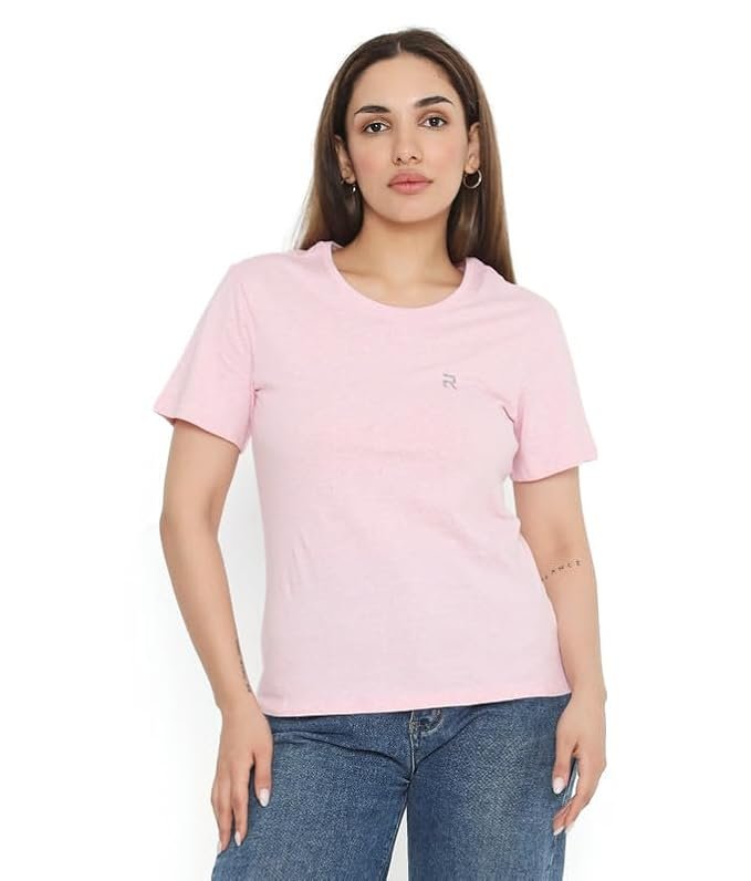 41PRMy8JxCL._SX679_.jpg Round Neck Half Sleeve Regular Fit T-Shirt - Image 1