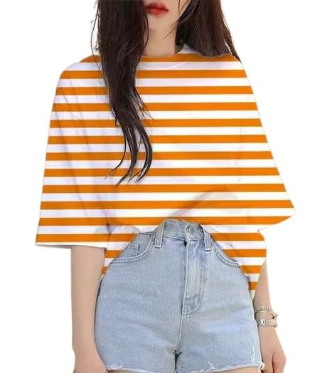 41Stfj6eFmL.jpg Printed T-Shirt for Women - Image 1