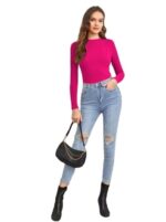 Women's Full Sleeve Top Round Neck Casual Tshirt - Image 2