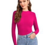 Women's Full Sleeve Top Round Neck Casual Tshirt