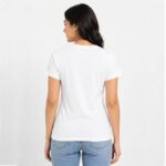 Women's Polyester Graphic Printed T-Shirt, - Image 3