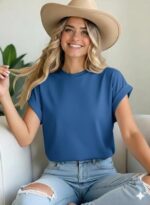 Women's Stylish Half Sleeves T-Shirt - Image 3