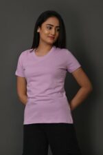 Cotton Solid Round Neck T Shirt - Image 3