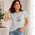 Women's Oversized Graphic Printed T-Shirt - Image 4