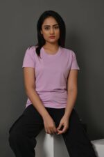 Cotton Solid Round Neck T Shirt
