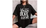 Oversize Cotton T Shirt Women, Graphic Printed T Shirt - Image 2