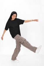 Women's Plain T-Shirt - Regular Fit Round Neck Short Sleeve Cotton Blend Tee - Image 3