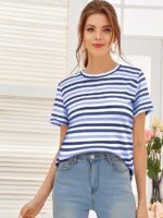 Woman Spandex Top  T-Shirt - Image 2