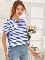 Woman Spandex Top  T-Shirt - Image 3