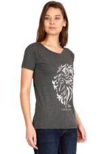 Women's Cotton Printed Round Neck Half Sleeve T-Shirt - Image 4