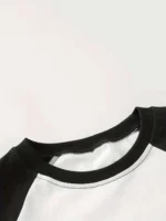 Women Printed Round Neck Cotton Blend Black, White T-Shirt - Image 5