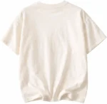 Women Printed Round Neck Pure Cotton White T-Shirt - Image 2