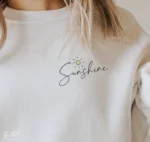 Women Typography, Graphic Print Round Neck Pure Cotton White T-Shirt - Image 2